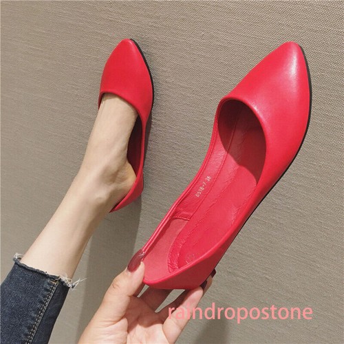 Women's Loafers Slip On Flats Workwear Comfort Casual Dress Shoes Pump 34-43 NEW - Picture 17 of 55