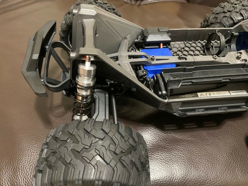 ALUMINUM SHOCKS Fit Traxxas 89076-4 Maxx 4WD 1/10 Silver - Picture 5 of 7