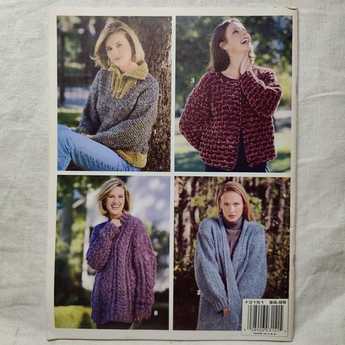 RARE 1999 SWEATERS YOU CAN KNIT Leisure Arts BOOK # 3151 KNITTING & CROCHET - Picture 12 of 24