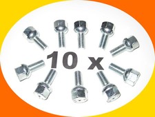 10 x Radschraube M12x1,5 25mm Anhänger Radbolzen mit Kugelbund ALKO, BPW, Knott