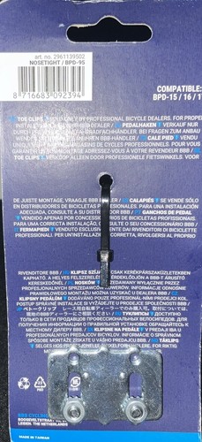 BBB NOSETIGHT RESIN HALF TOE CLIPS BPD-95 - Picture 3 of 4