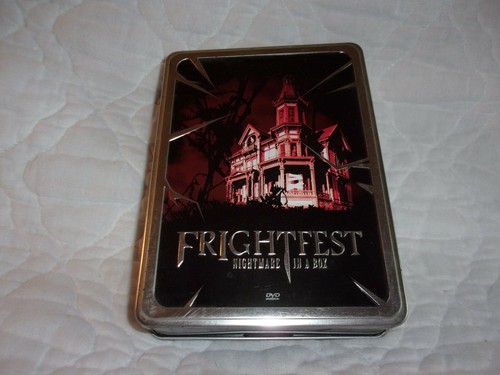 FRIGHTFEST NIGHTMARE IN A BOX 5-DISC DVD TIN CASE + SOUNDS OF HORROR CD CLASSICS - Picture 1 of 12