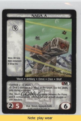 1996-98 Battletech CCG Naga A READ 2s8