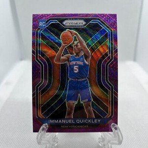 2020-21 Prizm Immanuel Quickley Purple Wave Prizm Rookie RC #296 Knicks