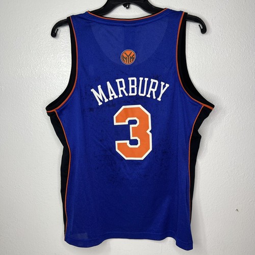 Camiseta deportiva de baloncesto de los New York Knicks #3 de Stephon Marbury NBA 4 de colección para mujer - Imagen 2 de 8