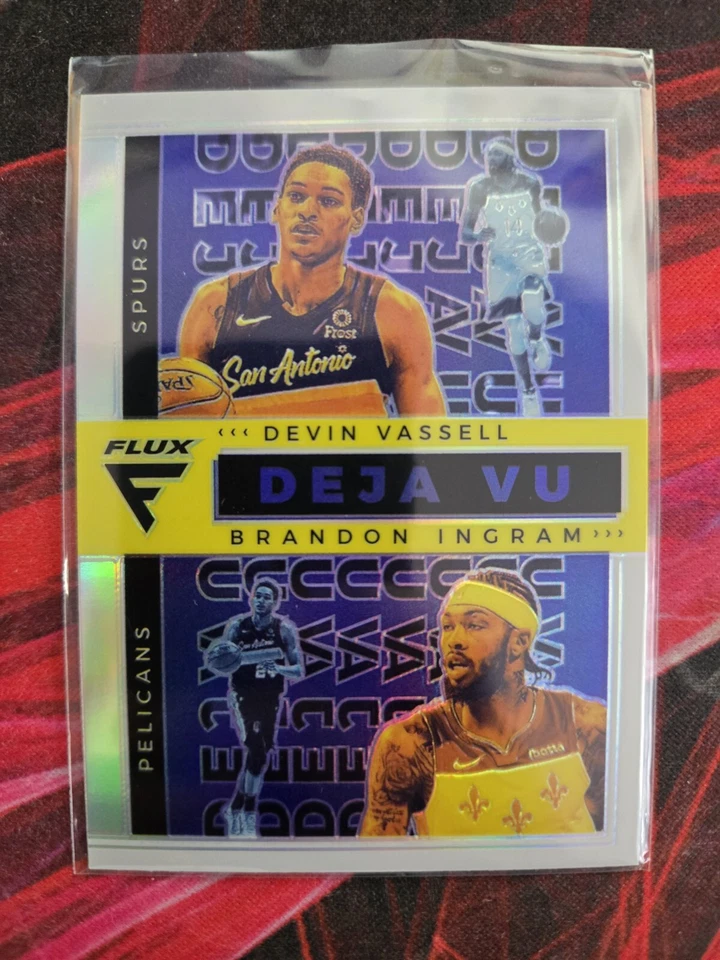 2020-21 Panini Flux - Deja Vu Silver Prizm #11 Brandon Ingram/Devin Vassell - Image 3 of 4