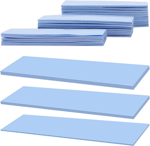 30 PCS Assorted Thickness 0.5/1/ 1.5 Mm Silicone Thermal Pad with 6.0 W/Mk Th...