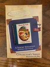 Hallmark Winnie the Pooh Ornament A Sticky Situation Book Series #7 Dated 2004