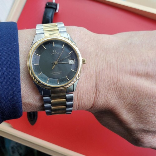 1979 VINTAGE OMEGA SEAMASTER PIE PAN QUARTZ CAL 1342 DATE SERVICED - Bild 20 von 21