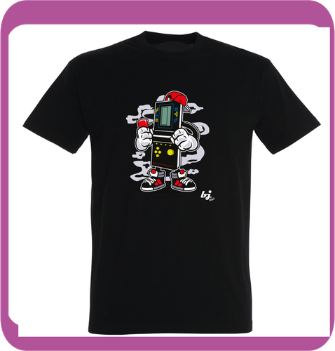 T-SHIRT BRIK GAMES RETRO  NEW  BJ STYLE   HUMOR   ESTATE VINTAGE  MAGLIA MODA  - Foto 1 di 3