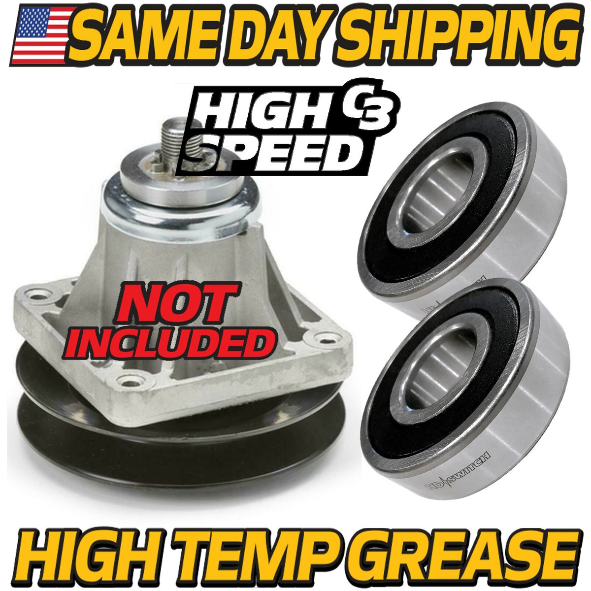 1 Set) Spindle Bearing Rebuilds MTD Craftsman Cub Cadet 918-04438c