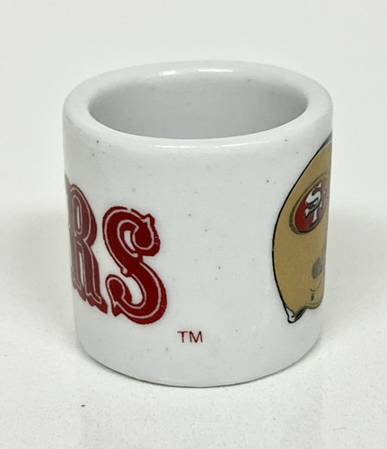 Vintage NFL Mini Coffee Cup Mug San Francisco 49ers 1.25" Collectible Miniature - Picture 4 of 6