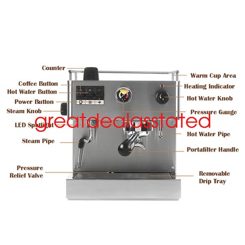 Commercial Cappuccino Maker Latte Coffee Making Machine Professional Espresso - Picture 5 of 7