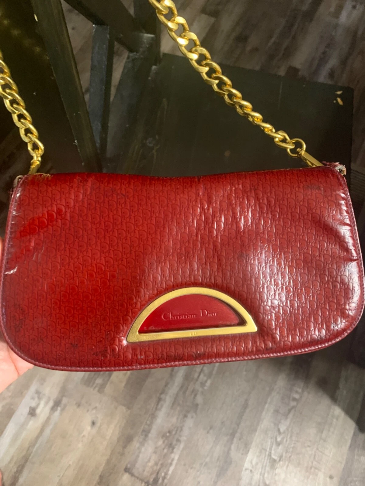 Sac à bandoulière Christian Dior Trotter Maris perle 