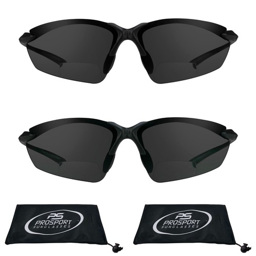 Sport Bifocal Sunglass Tinted Reading Glasses Premium Light Weight Golf Cycling - Picture 17 of 17