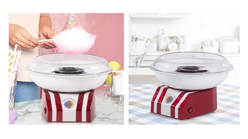 HOMCOM Zuckerwattemaschine Maschine Gerät Elektrische Herstellung Zuckerwatte Rot - Video 1 von 1