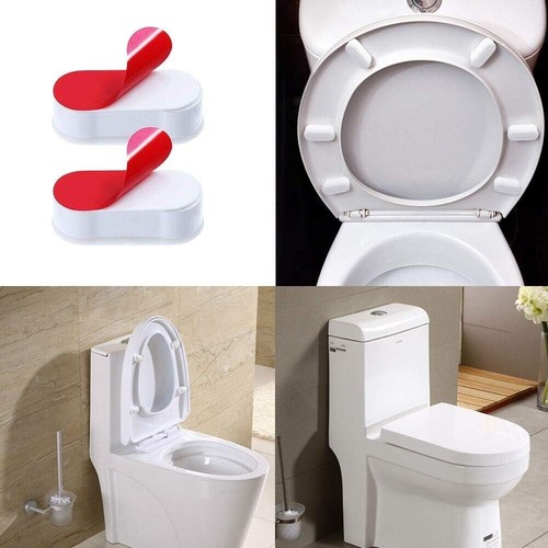 Wc-Sitz-Puffer 8 Stück Abstandhalter Auflagestopfen Für Toilettensitz Weiß WC Si - Bild 3 von 5