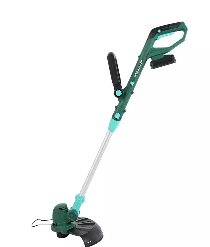 McGregor MCT1825 18v Cordless Strimmer Grass Trimmer 25cm Powerful Garden Tool