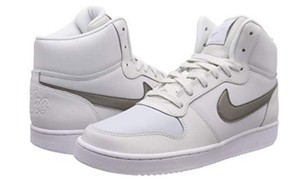 Ebernon Wmns Mid gris Nike Blanc Cuir 1FTRxqx