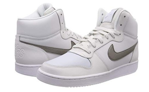 Ebernon Wmns Mid gris Nike Blanc Cuir 1FTRxqx