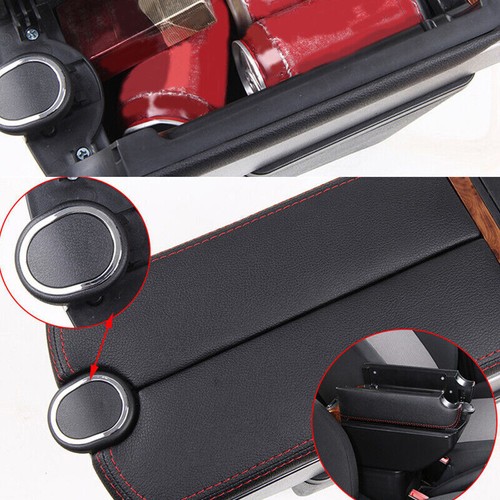 7 -USB Charging Light Car Dual Opening Armrest Box Console Cup Holder Durable - Foto 9 di 12