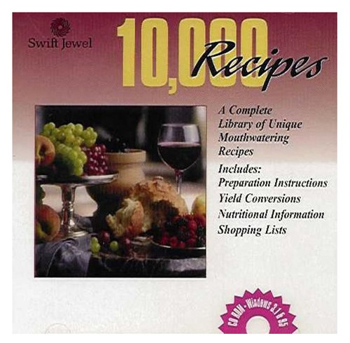 10,000 Recipes . Appetizers, Soups, Salads, Main Courses, Desserts . CD-ROM ONLY - Picture 2 of 3