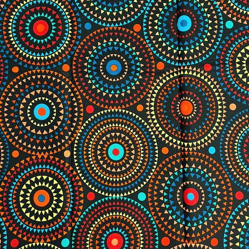 Afrikanischer Stoff Druck Ankara schwarz blau gelb 100% Baumwolle Yards Nähmaterial - Bild 13 von 15