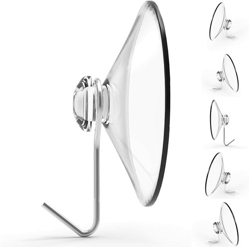 10 x WINDOW SUCTION CUPS WITH METAL HOOKS Hanger Hanging Hook Sucker Cup 25mm UK - Picture 7 of 10