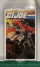 GiJoe 1986 Sgt Slaughter Triple T Driver Clamshell Display Case & Insert Card