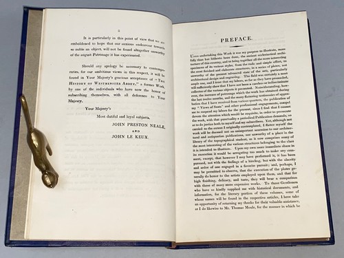 VIEWS OF CHURCHES IN GREAT BRITAIN - Neale & Le Keux [1824] Vol.I Leather Bound - Picture 15 of 24