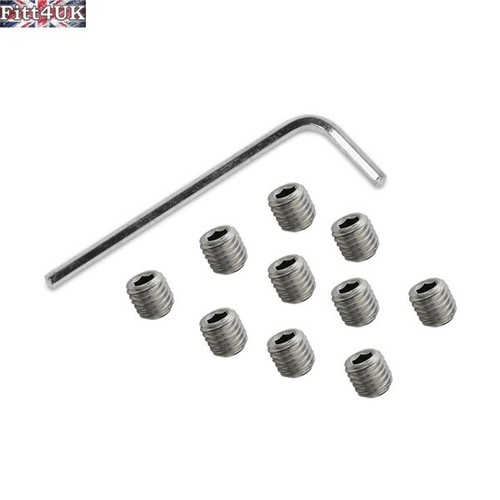 Grub screws 6mm Stainless Steel A2 Chrome Door handle / knobs repairs - Picture 2 of 14