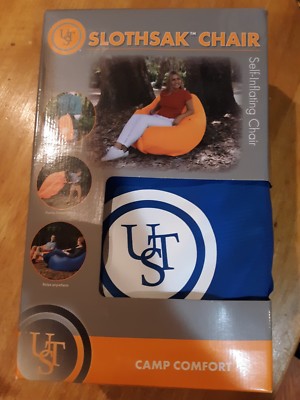 Self Inflating Chair slothsak orange 64