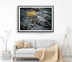 Cliff Print, Wall Art, Autumn Tree Framed Stone Of Cliff Wall Art, Nature