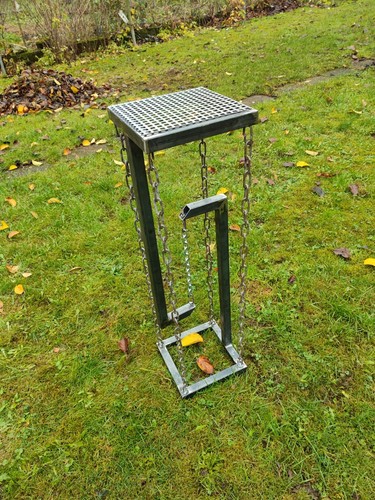 Stehtisch Bistrotisch Partytisch Metall Gartentisch Einstellbar. Unlackiert - Bild 6 von 6