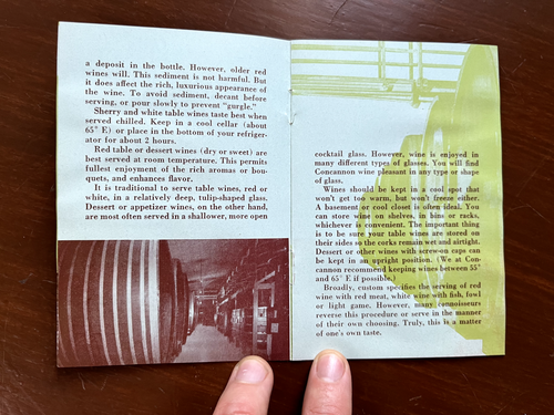 1950 Concannon Vineyard California Wine History/Folleto de recetas y Louis M Martini - Imagen 10 de 14