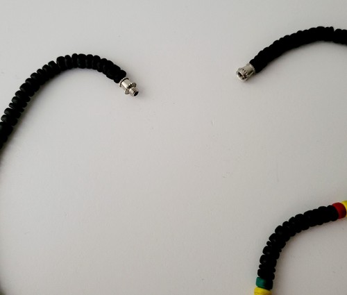 Black Fist Necklace Pride Fist Wooden and Beaded Necklace - NEW - Picture 5 of 8