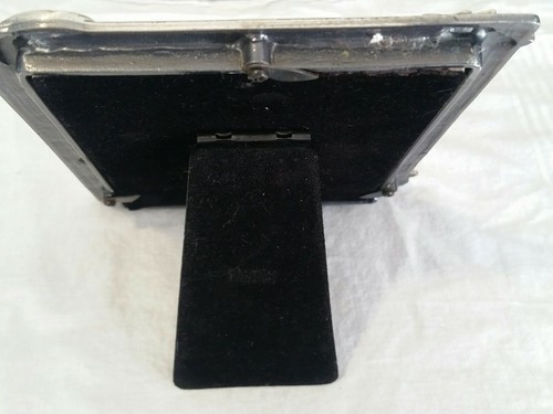 Photo Frame MOTORCYCLE 4.5x6" (3.5 x 4.5" photo) pewter silver 3-D landscape - Picture 6 of 8