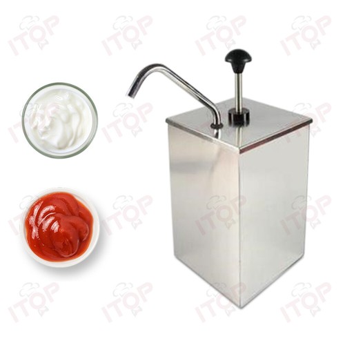 Sauce Pump Dispenser 3.6L/7.2L/10.8L Capacity Salad Comdiment Ketchup Fructose - Picture 4 of 15