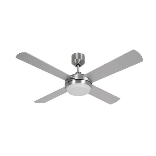 Leuchtfeuer Deckenventilator Altitude Eco Chrom gebürstet 122cm 48" mit LED Licht & Fernbedienung - Bild 1 von 2