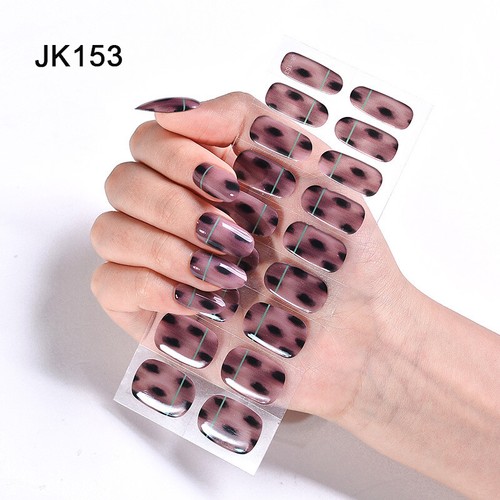Gel Nail Sticker Semi Cured Gel Nail Strips Long Lasting Nail Sticker - Picture 31 of 56
