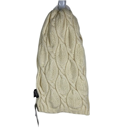 Badgley Mischka Women's Ivory Hourglass Cable Knit Scarf 15" x 60" NEW - Picture 4 of 9