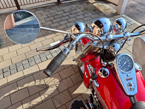 Panhead Harley Davidson, Starrahmen 1951, Beiwagen gebremst 4 Personen Zulassung - Bild 4 von 9