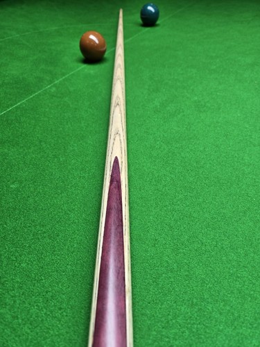 Cue Craft 1-piece Snooker Or Pool Cue Ash & Purple Heart Splice. Short (48") NEW - Picture 2 of 5