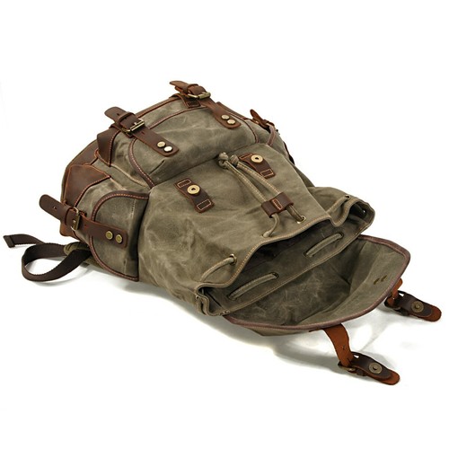 Rucksack für Yamaha XV 750 / 535 / 250 Virago grün 13L RG8 - Bild 5 von 7