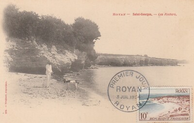 MAXIMUMKARTE 1. TAG ROYAN ST GEORGES 03.07.1954
