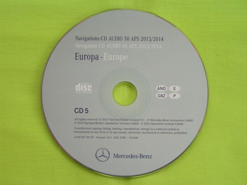 CD NAVIGATION MERCEDES BENZ AUDIO 50 APS SPANIEN 2014 A B C GL M R VIANO NTG 2 - Bild 1 von 2