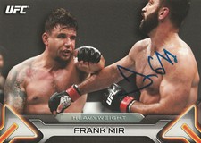 FRANK MIR SIGNED AUTO'D UFC 2016 TOPPS KNOCKOUT 5X7 CARD #/49 BAS COA 100 81 34