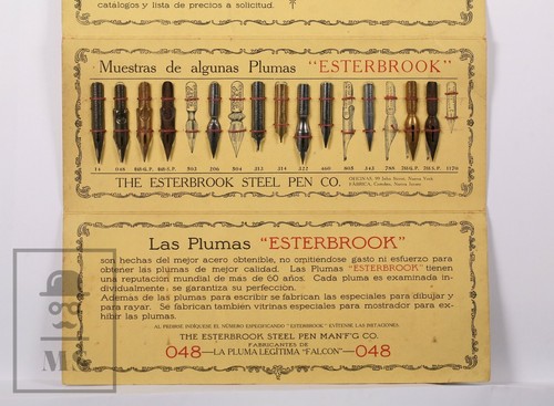 Pair of R. Esterbrook Pen Nibs Sample Books / Catalogues - Late 19th Century - Foto 4 di 12