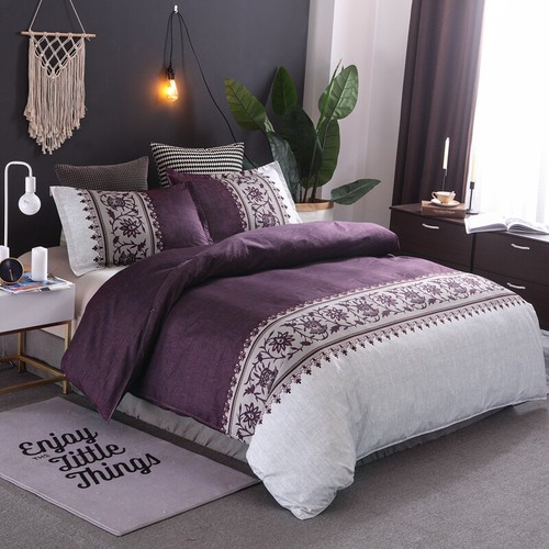 Bohemia Quilt Duvet Doona Cover Set Single Double Queen Super King Bed Christmas - Picture 101 of 206
