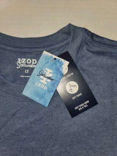 NUEVO CON ETIQUETAS Camiseta Para Hombres IZOD SALTWATER Calce Relajado Mangas Cortas Cuello Redondo Talla LT PRECIO DE VENTA SUGERIDO POR EL FABRICANTE 26 - Imagen 9 de 11